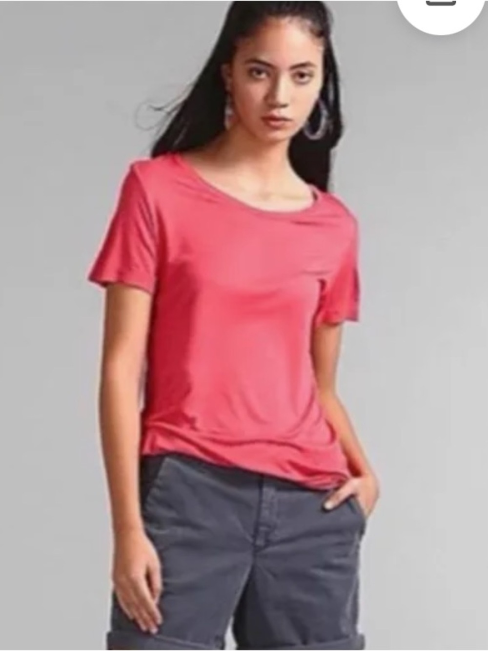 VINEYARD VINES Women’s Short Sleeve Crewneck Top in Coral Pink! NWT! L